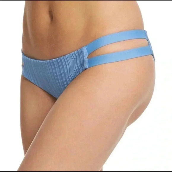 Tavik Other - Chloe Sea Blue Slinky Rib Mini Swim Bottom